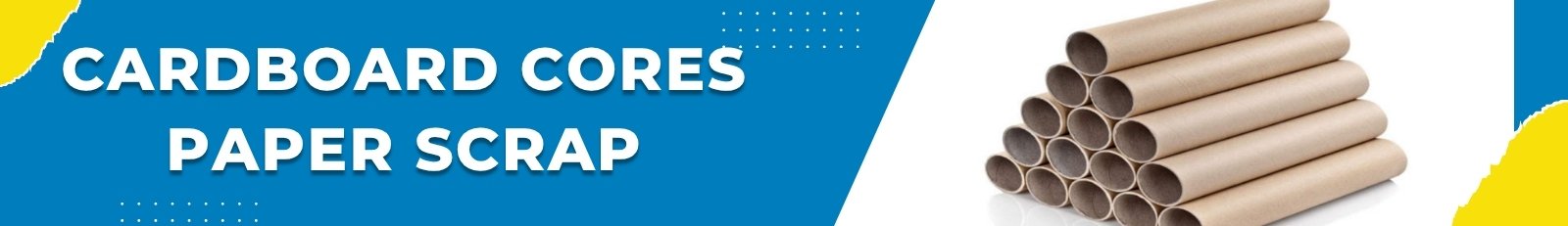 Cardboard Cores Paper Scrap Banner